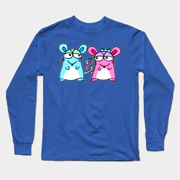 Mice In Love - A design by Perrin Long Sleeve T-Shirt by micklyn